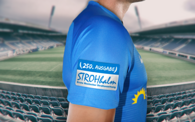 „SoftClean“ macht gegen 1860 München den Ärmel für „STROHhalm“-Jubiläumslogo frei